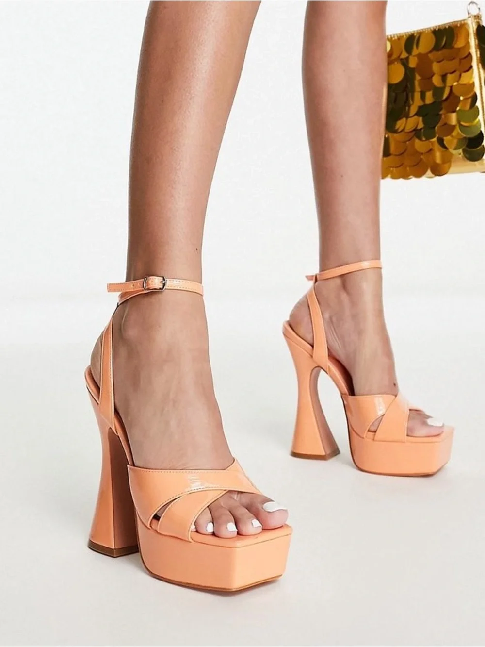NWT Simmi London Platform Ankle-Strap High Heels